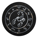 Astrology Scorpio Sign Print Round Blanket