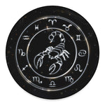 Astrology Scorpio Sign Print Round Floor Mat