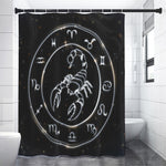 Astrology Scorpio Sign Print Shower Curtain