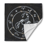 Astrology Scorpio Sign Print Silk Bandana
