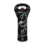 Astrology Scorpio Sign Print Single Neoprene Wine Tote