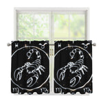 Astrology Scorpio Sign Print Tier Curtains