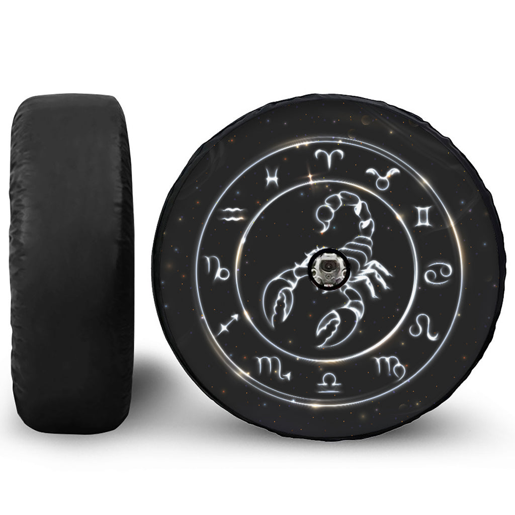 Astrology Scorpio Sign Print Tire Cover With Camera Hole