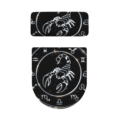 Astrology Scorpio Sign Print Toilet Lid And Tank Cover Set
