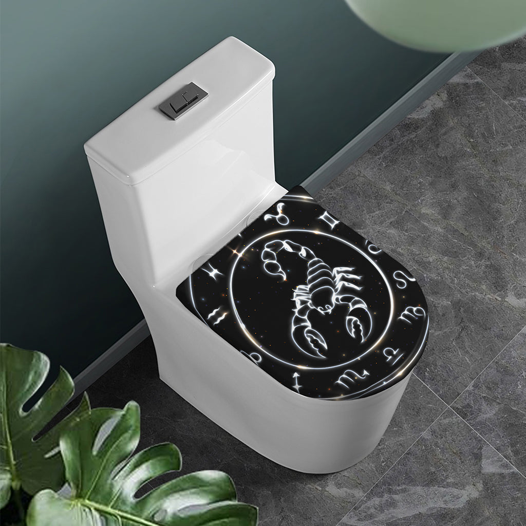 Astrology Scorpio Sign Print Toilet Lid Cover