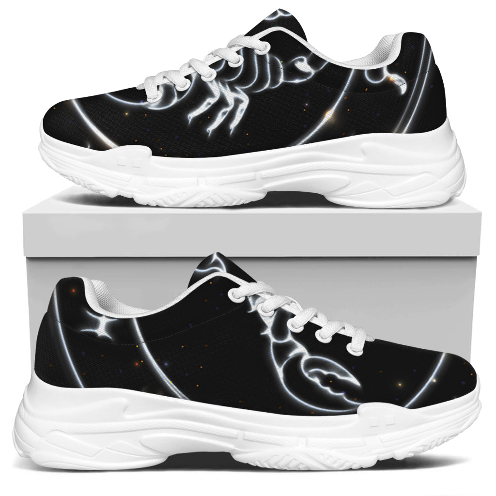 Astrology Scorpio Sign Print White Chunky Shoes