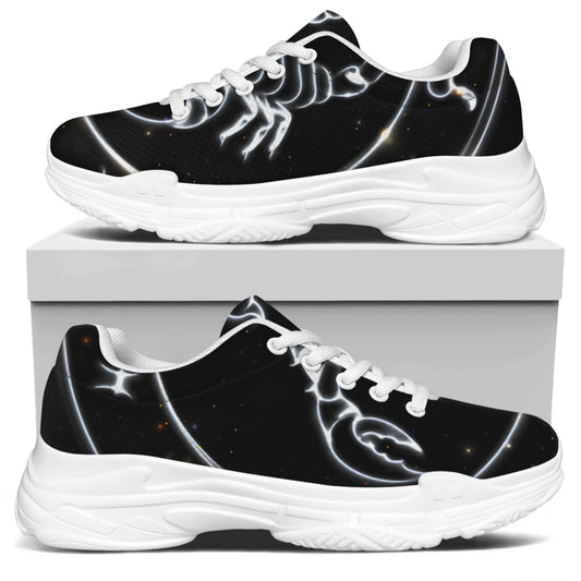 Astrology Scorpio Sign Print White Chunky Shoes