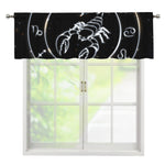 Astrology Scorpio Sign Print Window Valance
