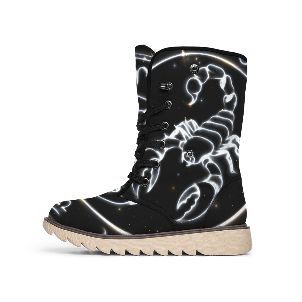 Astrology Scorpio Sign Print Winter Boots