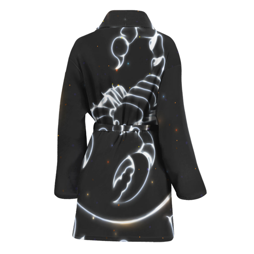 Astrology Scorpio Sign Print Women's Bathrobe