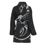 Astrology Scorpio Sign Print Women's Bathrobe