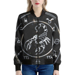 Astrology Scorpio Sign Print Women's Bomber Jacket