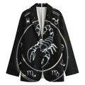 Astrology Scorpio Sign Print Women's Cotton Blazer