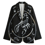 Astrology Scorpio Sign Print Women's Cotton Blazer