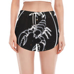 Astrology Scorpio Sign Print Women's Split Running Shorts