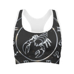 Astrology Scorpio Sign Print Women's Sports Bra