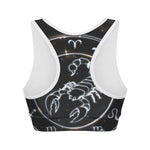 Astrology Scorpio Sign Print Women's Sports Bra