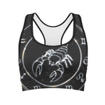 Astrology Scorpio Sign Print Women's Sports Bra