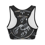 Astrology Scorpio Sign Print Women's Sports Bra