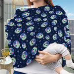 Astronaut Alien Cat Print Baby Seat Cover