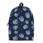 Astronaut Alien Cat Print Backpack