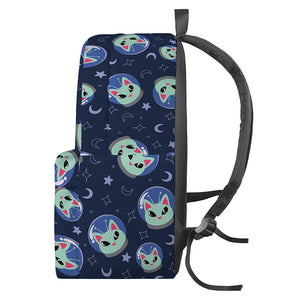 Astronaut Alien Cat Print Backpack