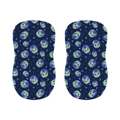 Astronaut Alien Cat Print Bar Stool Covers