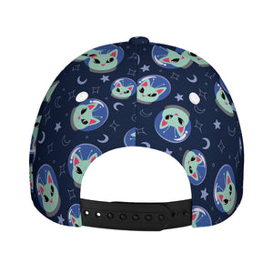 Astronaut Alien Cat Print Baseball Cap