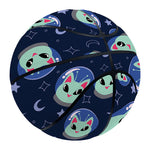 Astronaut Alien Cat Print Basketball