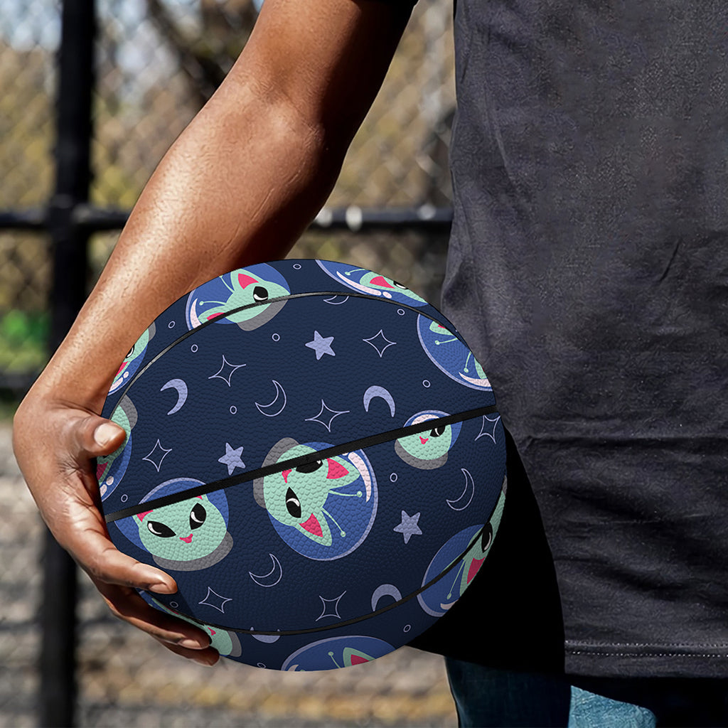 Astronaut Alien Cat Print Basketball