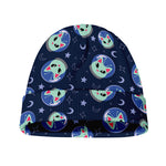 Astronaut Alien Cat Print Beanie