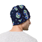 Astronaut Alien Cat Print Beanie