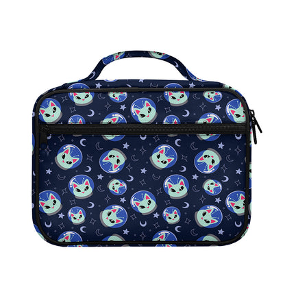 Astronaut Alien Cat Print Briefcase Bible Bag