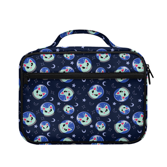 Astronaut Alien Cat Print Briefcase Bible Bag