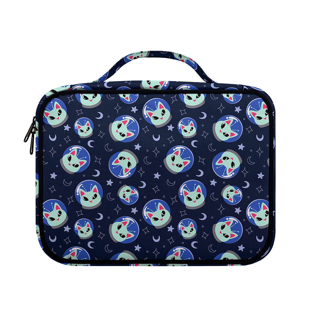 Astronaut Alien Cat Print Briefcase Bible Bag
