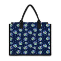 Astronaut Alien Cat Print Canvas Tote Bag