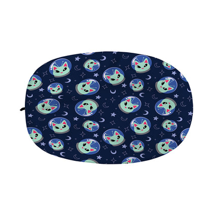 Astronaut Alien Cat Print Car Side Mirror Covers