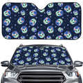 Astronaut Alien Cat Print Car Windshield Sun Shade