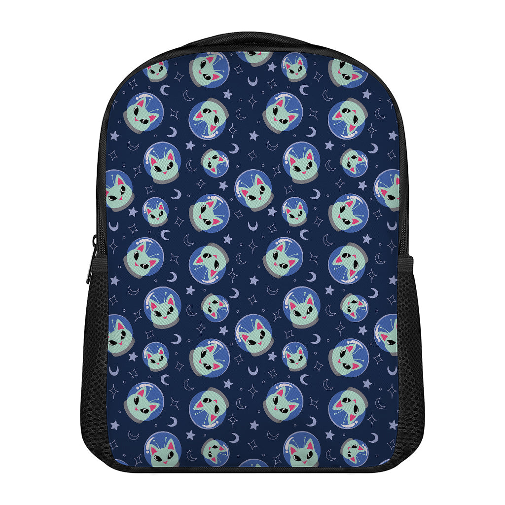 Astronaut Alien Cat Print Casual Backpack