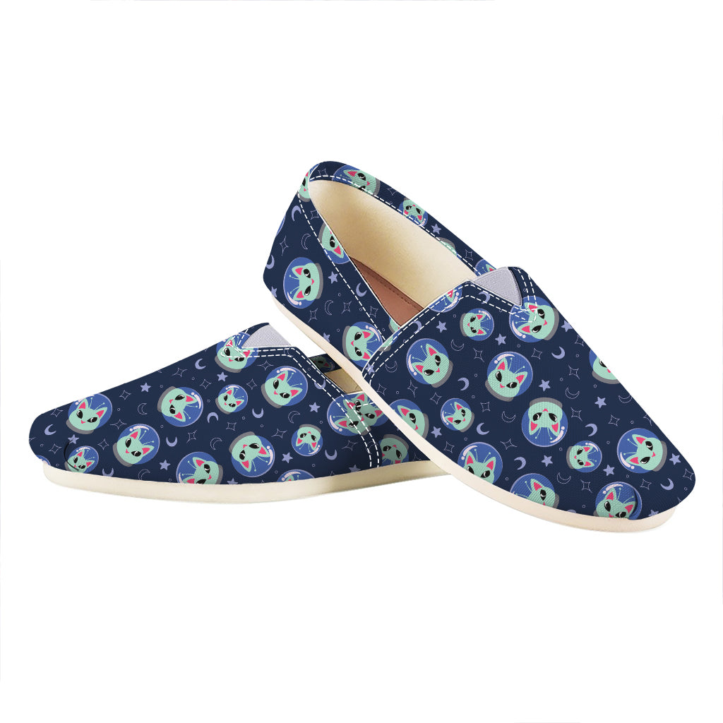 Astronaut Alien Cat Print Casual Shoes