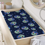 Astronaut Alien Cat Print Changing Pad Cover