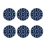 Astronaut Alien Cat Print Coaster Set