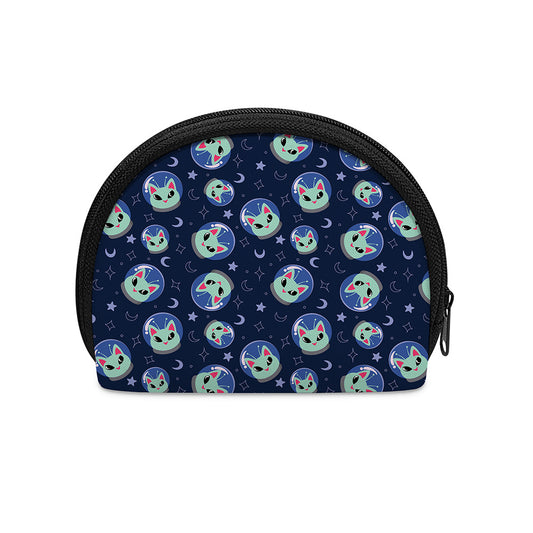 Astronaut Alien Cat Print Coin Purse