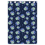 Astronaut Alien Cat Print Curtain