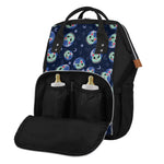 Astronaut Alien Cat Print Diaper Bag