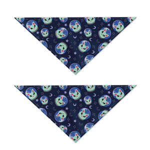 Astronaut Alien Cat Print Dog Bandana