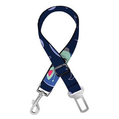 Astronaut Alien Cat Print Dog Seat Belt