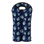 Astronaut Alien Cat Print Double Neoprene Wine Tote