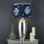 Astronaut Alien Cat Print Drum Lamp Shade