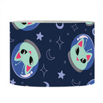 Astronaut Alien Cat Print Drum Lamp Shade